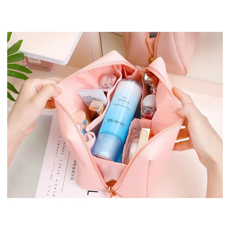 

Pvc Simple Wind, Large Capacity, Waterproof, Convenient Cosmetic Bag, Cosmetics Storage, Travel Carrying Bag