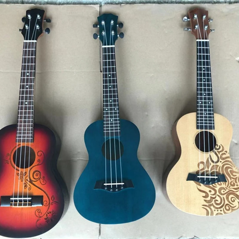 

Professional Ukulele Bass Tenor Concert Wood Populele Mini Guitar Ukulele Musical Instruments Ukulele Concierto Travel Guitar