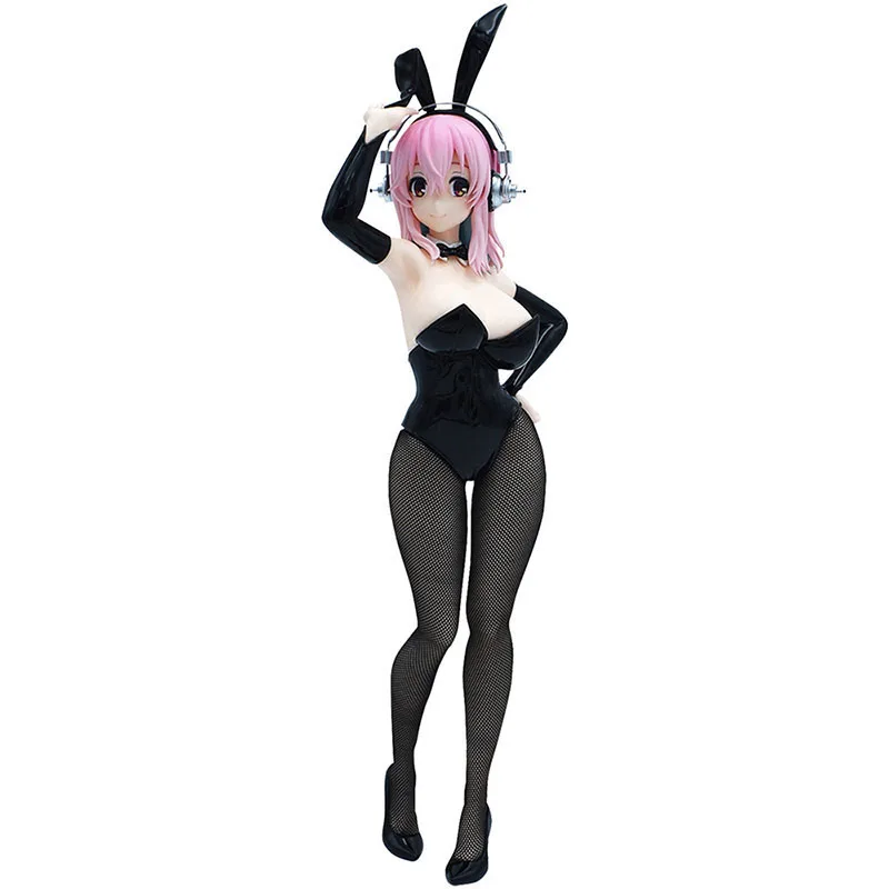 

Dynamic Original FuRyu Anime Action Figures Super Sonico Bunny Girl Kawaii Sexy Ver. PVC Model Toy Doll Desktop Static Ornaments