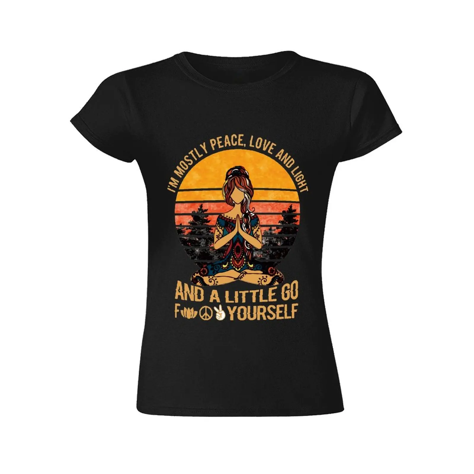 

Vintage Namaste Mother Hip Hop T Shirt Men Women Printed Oversized 100%Cotton T-shirt Harajuku Summer Short Sleeve Tee Tops