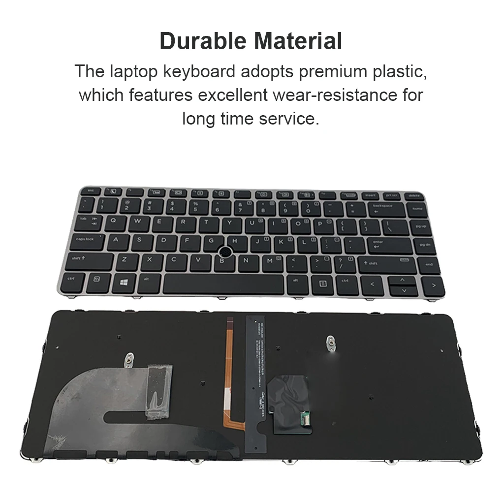 

Клавиатуры противоскользящие с серебристой рамкой аппарат подсветка компьютерные компоненты для ремонта Запчасти для HP EliteBook 840G3