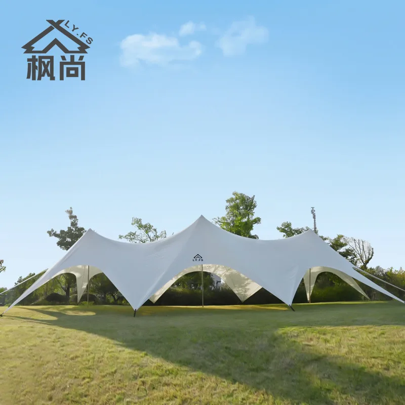 Фото Fengshang Wanzhong Mountain Tianmu Sanfeng Genting Camp Кемпинг Tianmu Купольная палатка Непромокаемый солнцезащитный крем Гигантский тент №1