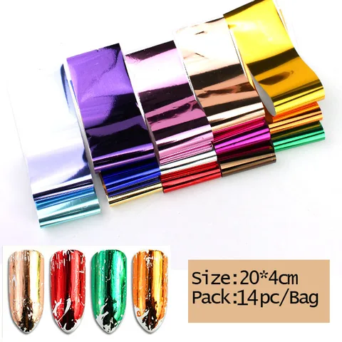 APRITH Голографическая фольга для ногтей 10 шт