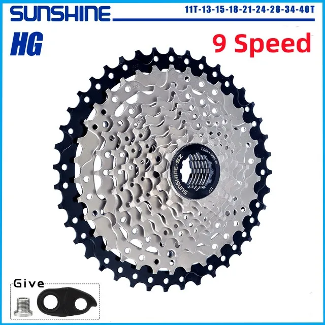 

Велосипед дорожный SUNSHINE, 9 скоростей Velocidade 11-25T/28T/32T/40T/42T/46T/50T, кассета свободного колеса, Звездочка для SRAM