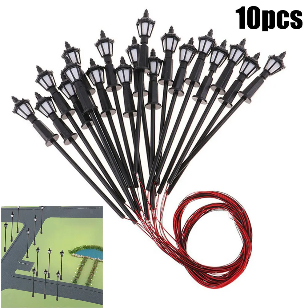 

10pcs LED DIY Street Lamp LED Model H0 TT 00 3V Garden Decoration Light Lighting Plastic Sand Table Supporting Landscape