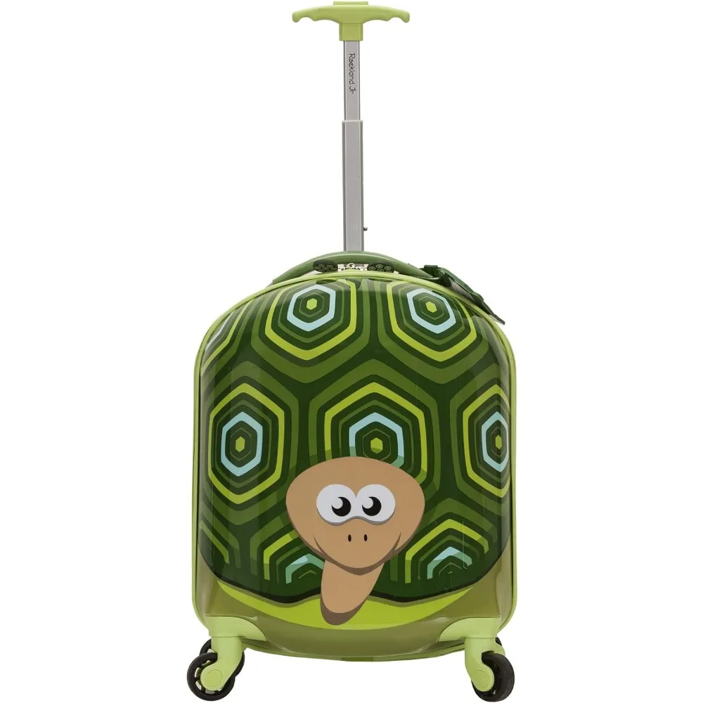 

Первый Жесткий чемодан-Спиннер для детей, черепаха, ручная, 19 дюймов, телескопические ручки
