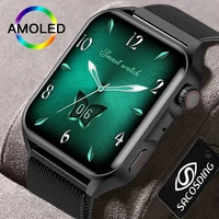 2022 new smart watch bluetooth call amoled hd screen custom watch face music sport women men smartwatch for samsung apple huawei