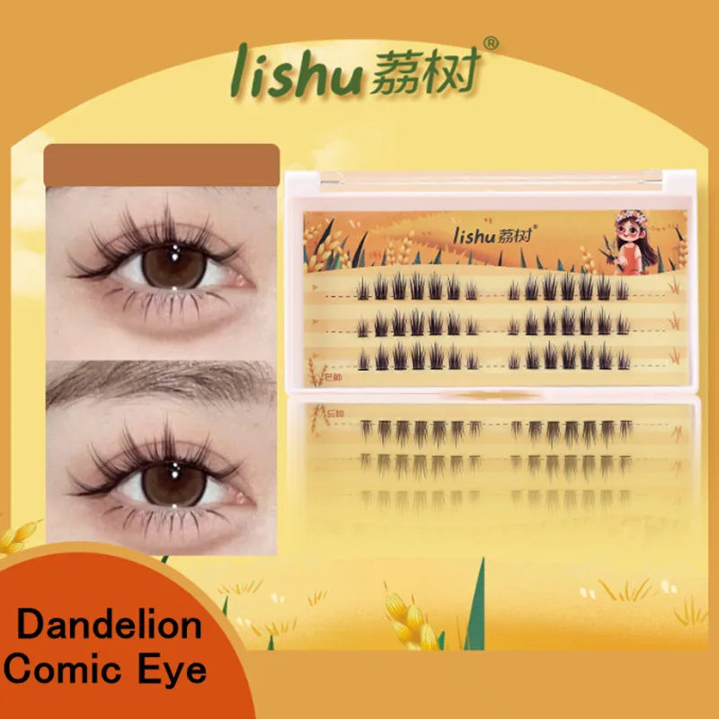 

Lishu Thick Little Devil False Eyelashes Manga Cos Lashes Single Cluster Segmented Natural Simulation Lower Lash Eye Extension