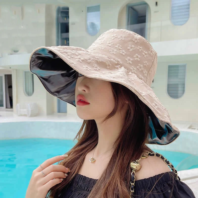

Fashion Women's Sun Hat Sunscreen Fisherman's Hat Foldable Sunshade Hat Female Sunscreen Ultraviolet Hat Children Sun Hat