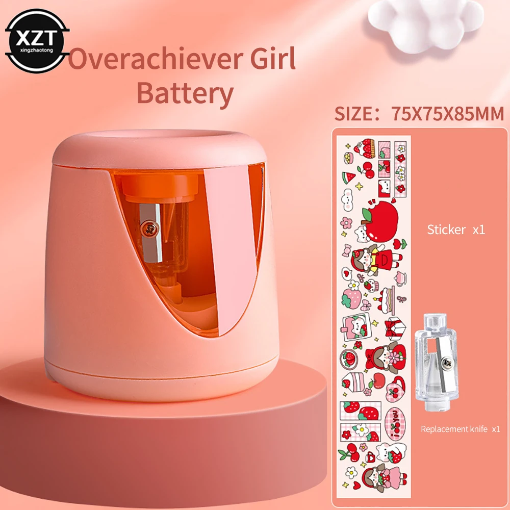 Electric Auto Pencil Sharpener Battery Rechargeable Boy Girl Pencil Sharpener Pencil Color Pencil School Office Home Stationery