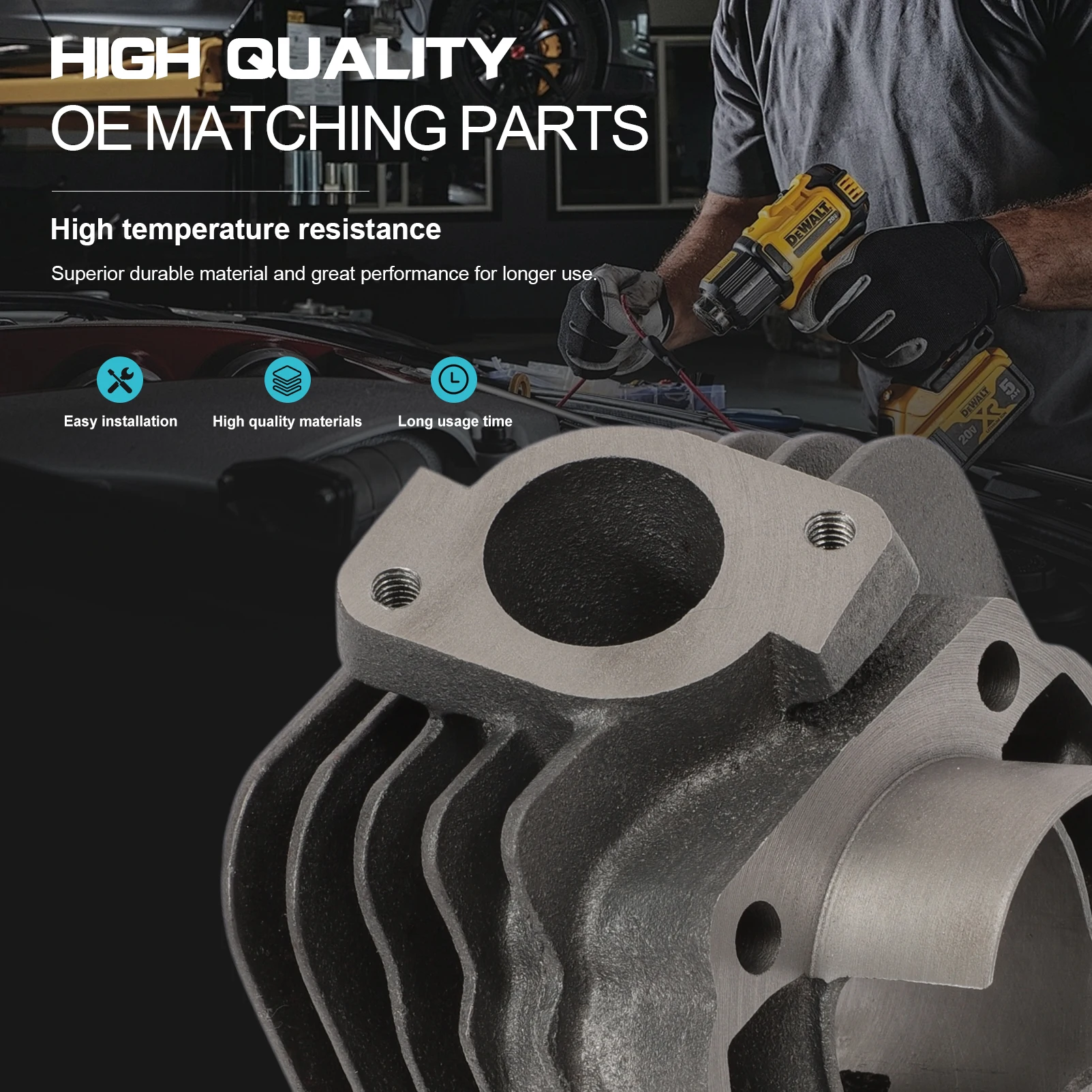 Комплект цилиндров Group 70cc Minarelli Horizontal KT00087 для усилителя скутера Amico Aprilia Atala Benelli Beta