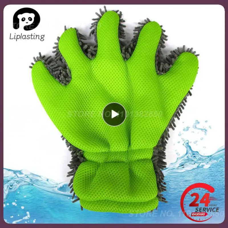 

Car Washing Gloves Thick Velvet Thickened Cleaning Brush Car Wash Cleaning Glove Car Styling Velvet Five-finger Gloves