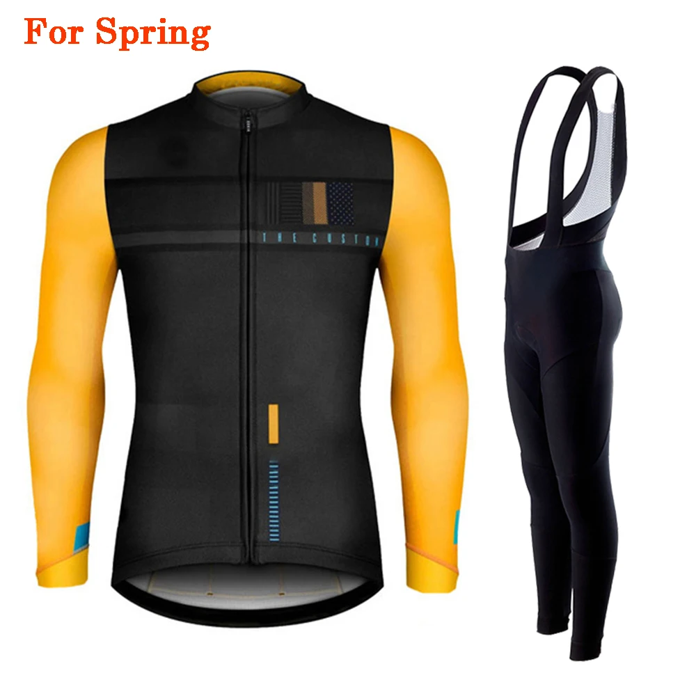 

2023 Spring Autumn Long Sleeve Pro Cycling Jersey Road Bike Set MTB Bike Shirts Offroad Bike Jerseys Cycling Clothing Triathlon