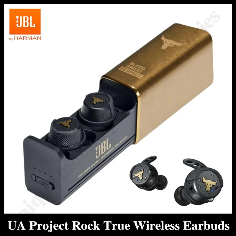 

Оригинальные беспроводные наушники JBL мкА Project Rock True Wireless X Bluetooth, спортивные наушники, водонепроницаемая гарнитура с микрофоном и зарядным ч...