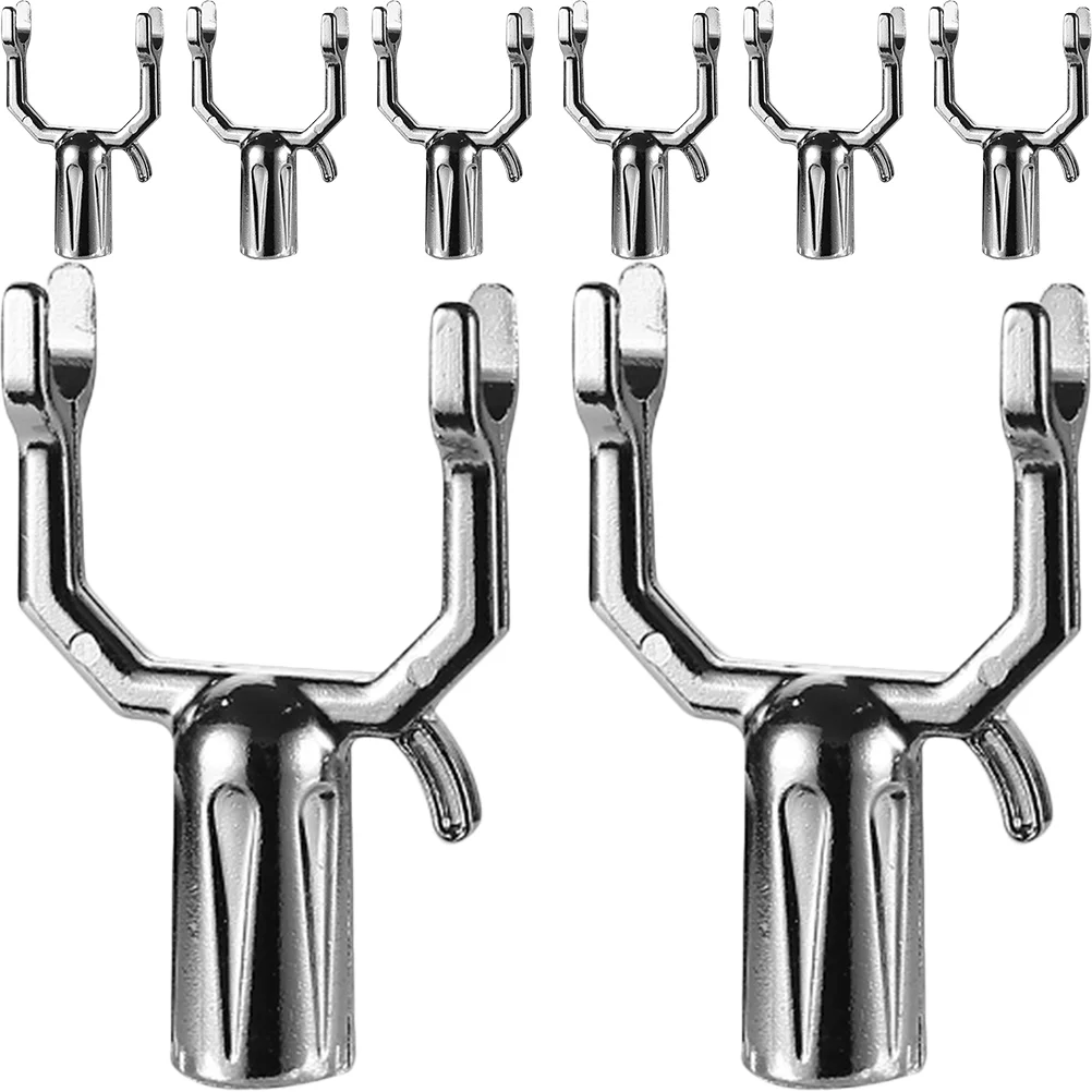 

8 Pcs Branch Support Branches Brace Plants Metal Bracket Earth Tones Aluminum Alloy Supplies Decor