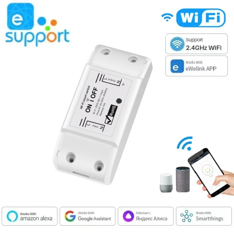 

Умный выключатель Konouyouko Wi-Fi 10А