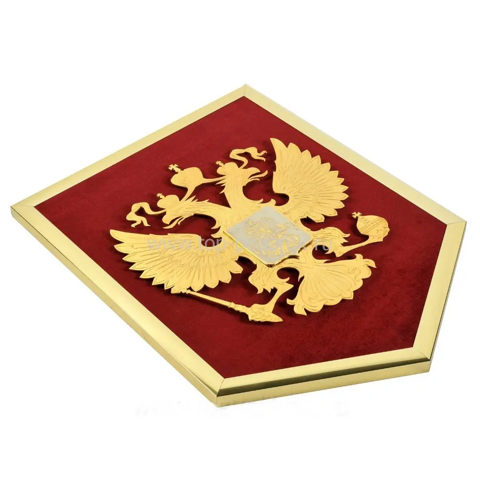 Рисунок 2 - Панно Герб России с позолотой 