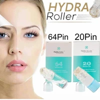 hydra roller 64 pin 20 pin micro titanium needle tips derma needles skin care anti agingwhitening bottle roller serum reusable