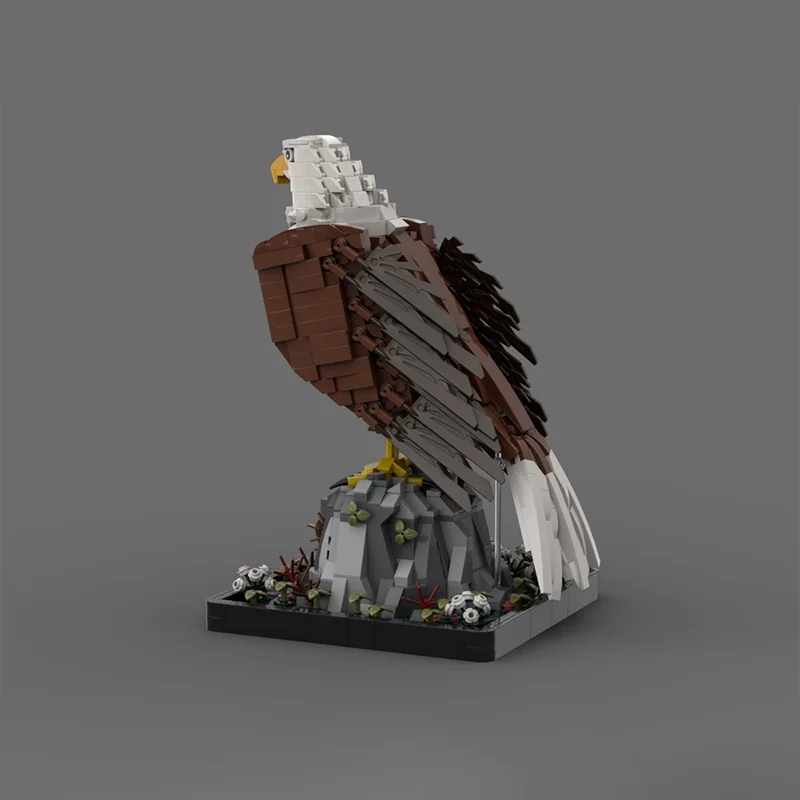 1468 шт. MOC креативные значки лысой орлан модульный дисплей модель архитектура