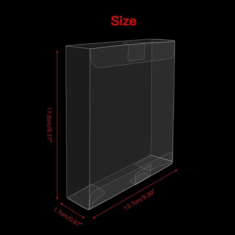 50pcs Clear Plastic Protection Box Display Case Cartridge Protector Sleeve PS3 PS4 PS5 Blu-ray XBOXONE Game