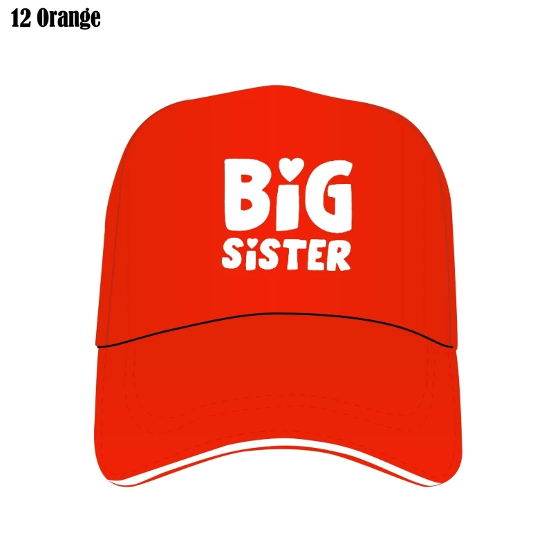 

Big Sister Letter Print Custom Hat Women Mesh Outdoor Flat Brim Bill Hats Ladies Summer Women Cap Caps Mujer