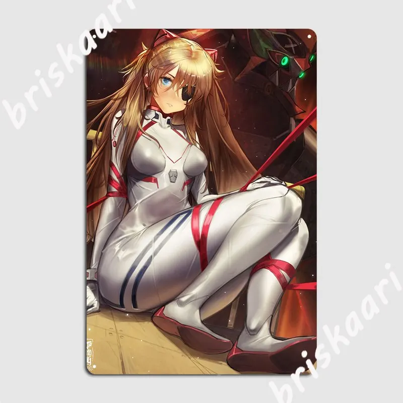 

Плакат Asuka Langley, металлический плакат, Настенный декор, роспись, клубный оловянный плакат, плакаты