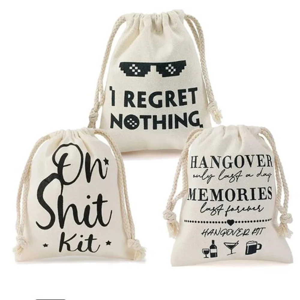 

12 Hangover Kit Bags Bach Bachelor Bachelorette hen Party bridal shower wedding engagement 30th 40th 50th 60th birthday gift