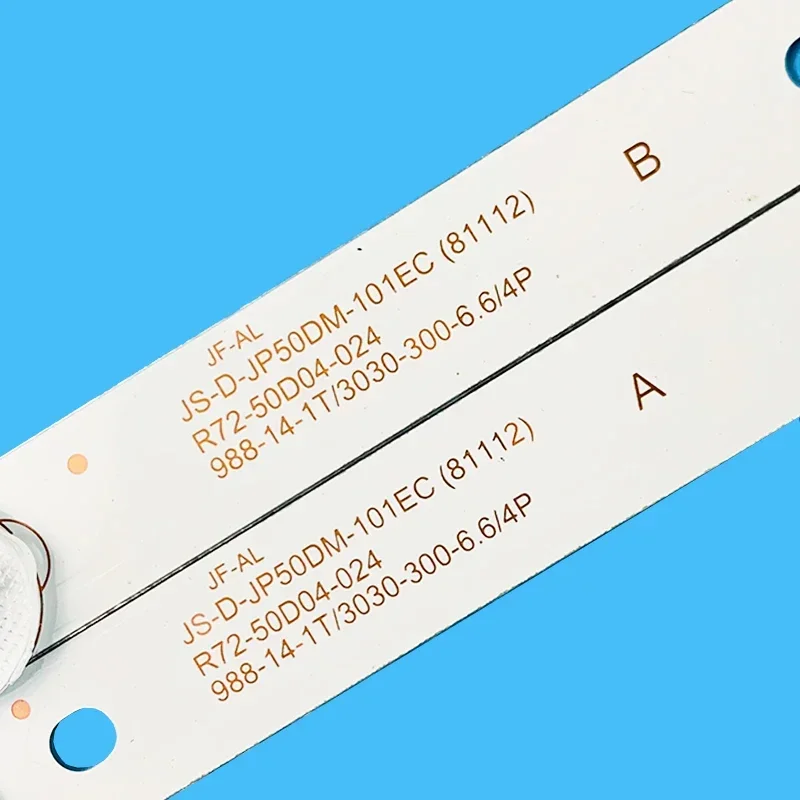988 мм 10 светодиодов 6 в для 50 &quotLCD TV JS-D-JP50DM-101EC(81112) R72-50D04-024 988-14-1T/3030-300-6 6/4P 94V-0