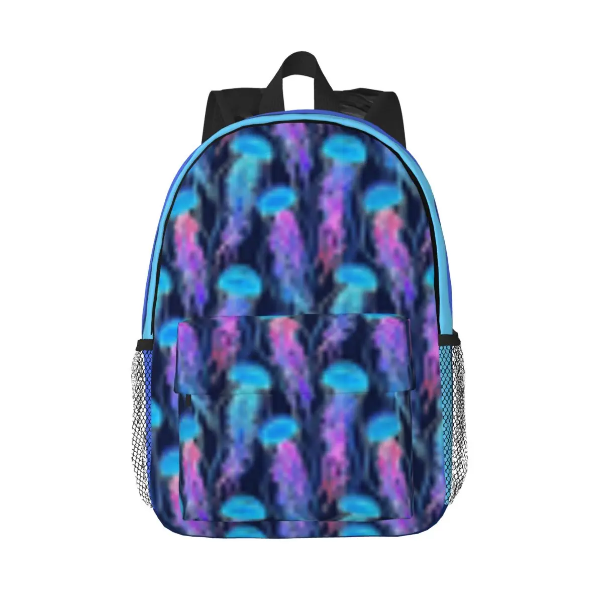 Люминесцентная Радужная Медуза на темно-синей большой емкости