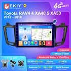 EKIY T7 Android 10 для Toyota RAV4 4 XA40 5 XA50 2012 - 2018 автомобильный мультимедийный плеер Стерео Авторадио GPS навигация CarPlay 2din