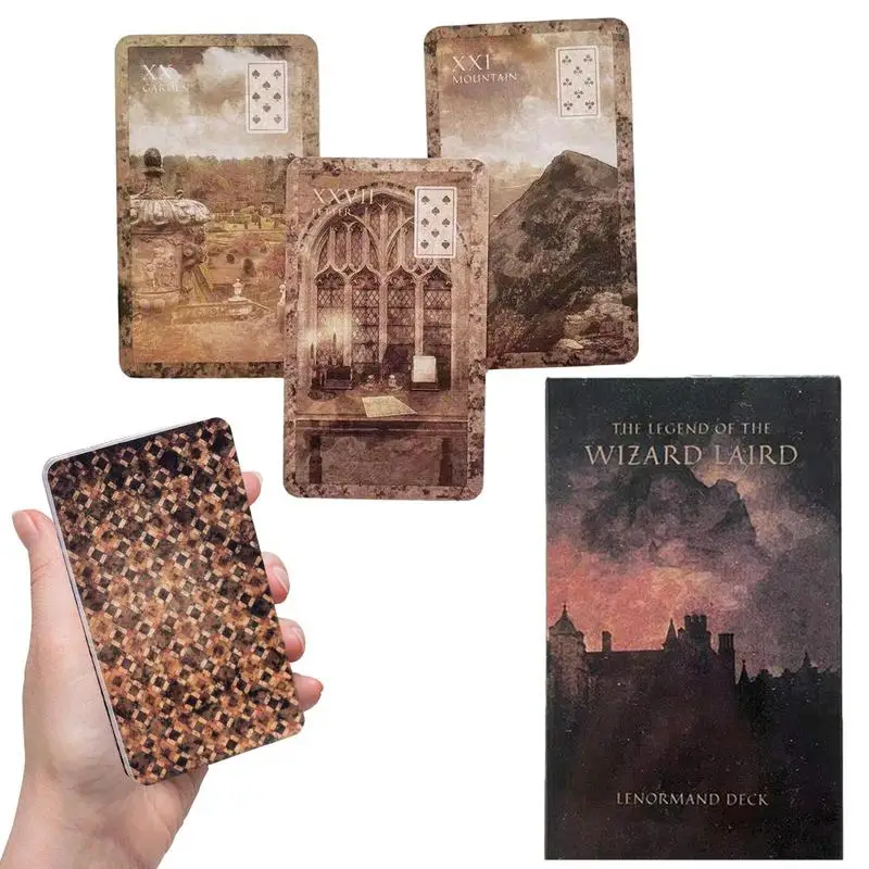 

The Legend of The Wizard Laird Lenormand Tarot Cards Fortune Telling Divination Tarot Cards Leisure Board Game Family Party