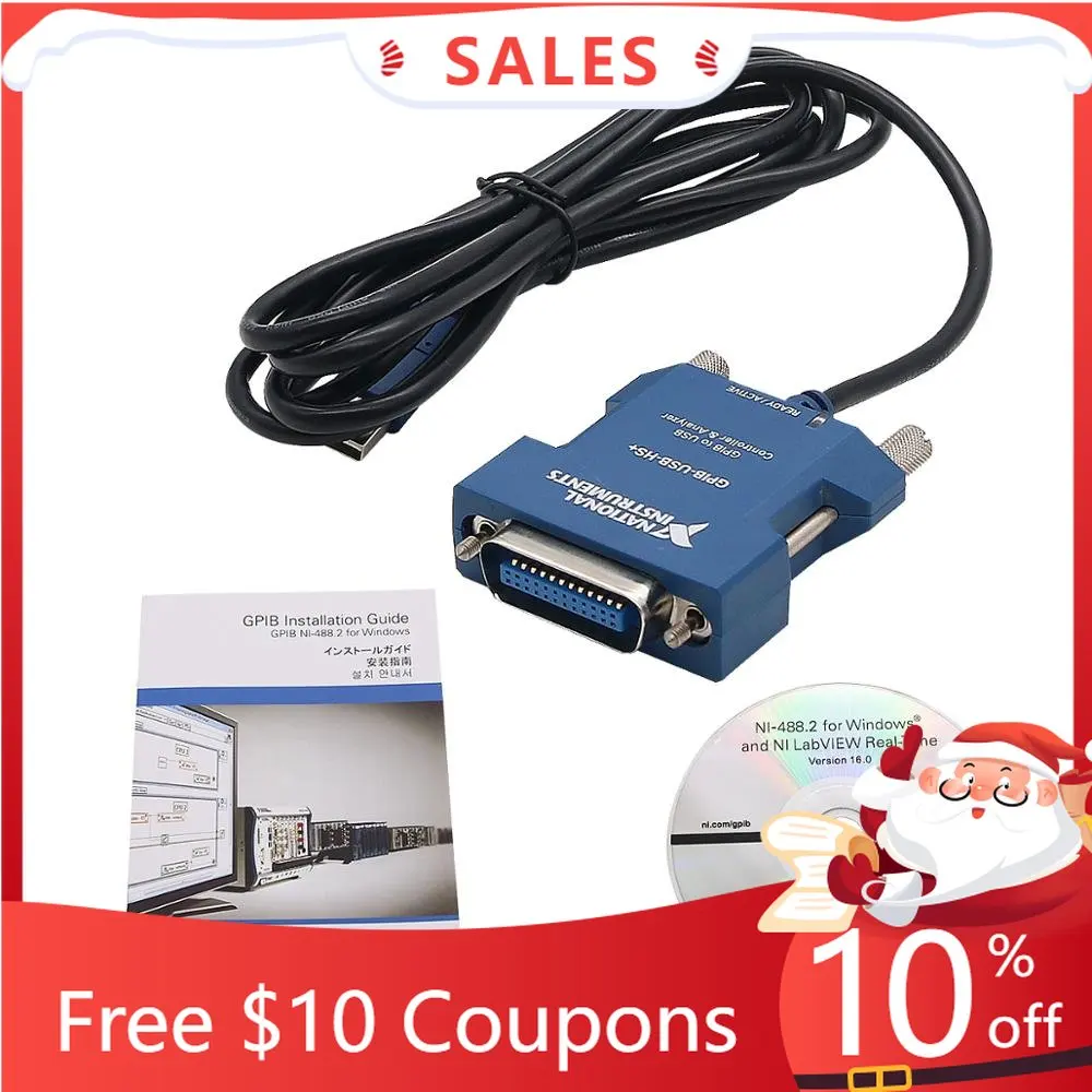 

Original GPIB USB Cable Data Acquisition Card For Hi-Speed USB And Analyzer GPIB-USB-HS+ 783368-01