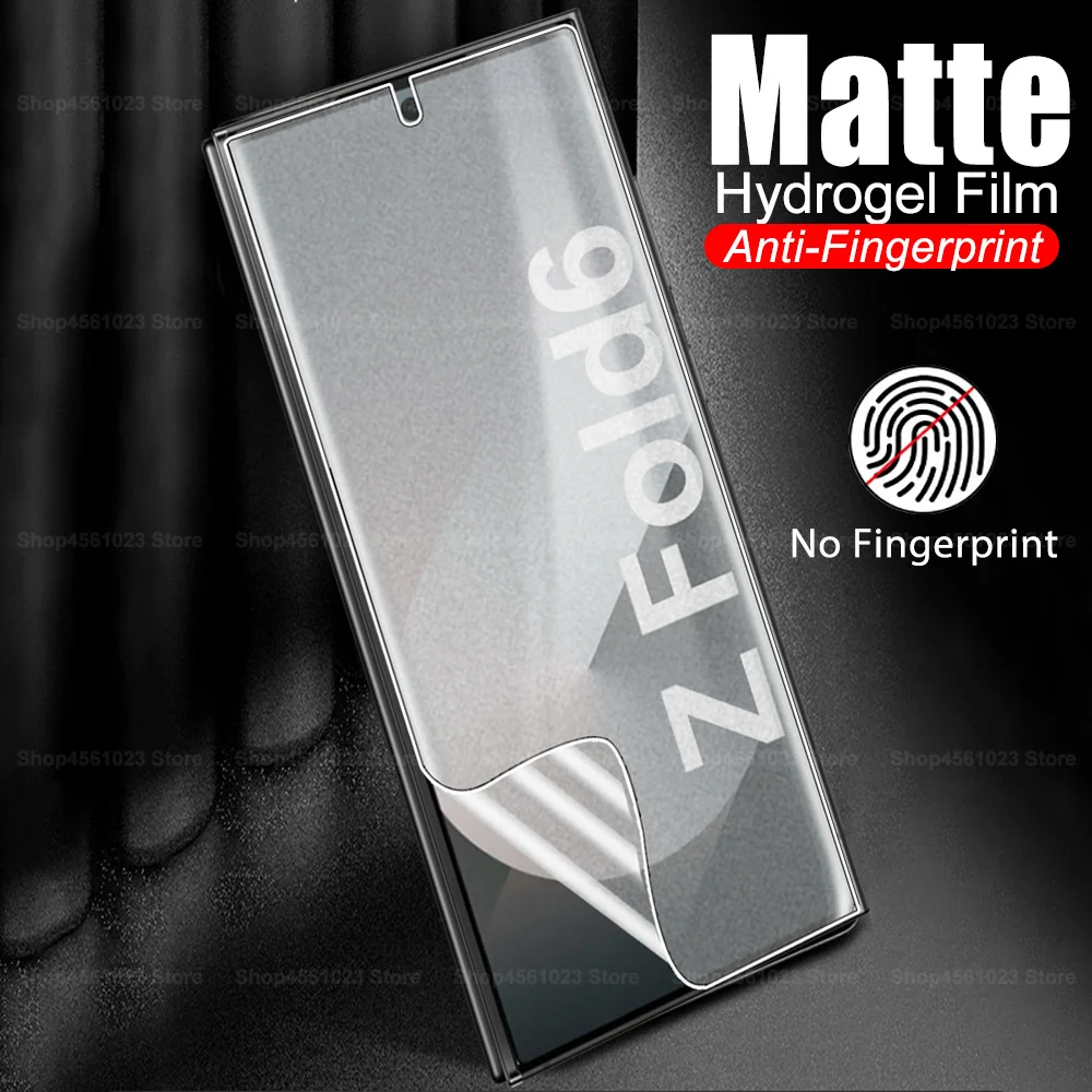 Матовая гидрогелевая пленка для Samsung Galaxy Z Fold 6 защитная внешнего экрана с защитой