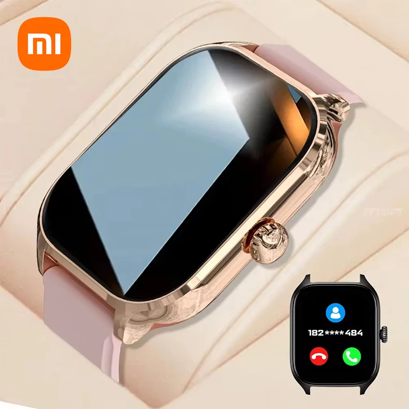 Фото Новые умные часы Xiaomi, 2,01-дюймовый HD-дисплей, ответ на вызов, уведомление о вызове, предварительный обзор, спортивные режимы, сделай сам, циферблат, прогноз погоды для мужчин и женщин №1