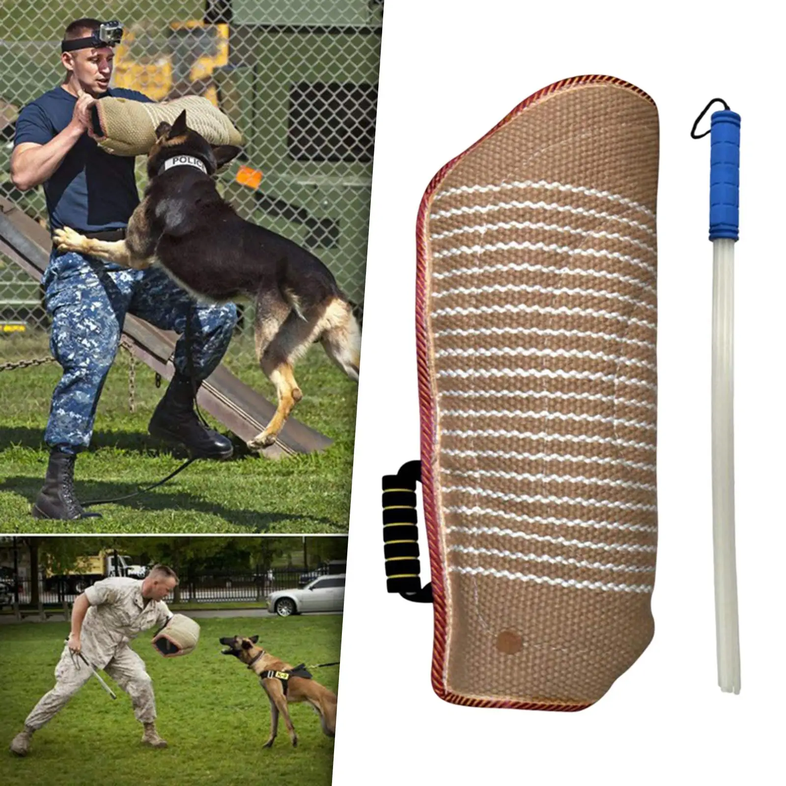 Dog Bite Sleeve Training Protector Equipment Whip Agitation Stick for German Shepherd Puppy Work Dog Chewing Playing Dog Bite Sleeve Training Protector Equipment Whip Agitation Stick for German Shepherd Puppy Work Dog Chewing Playing