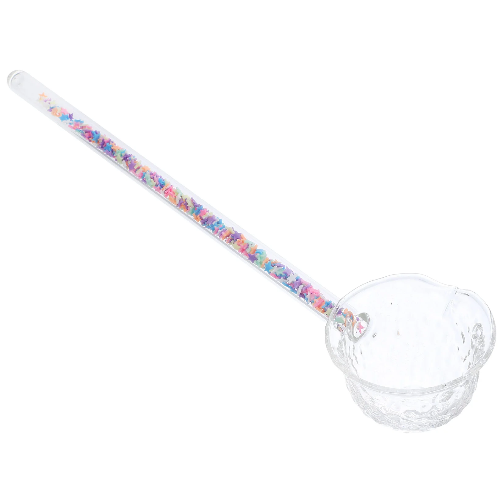 

Soup Spoons Tea Handheld Multi-use Glass Serving Scoop Long Handle Household Ladle Multi-function