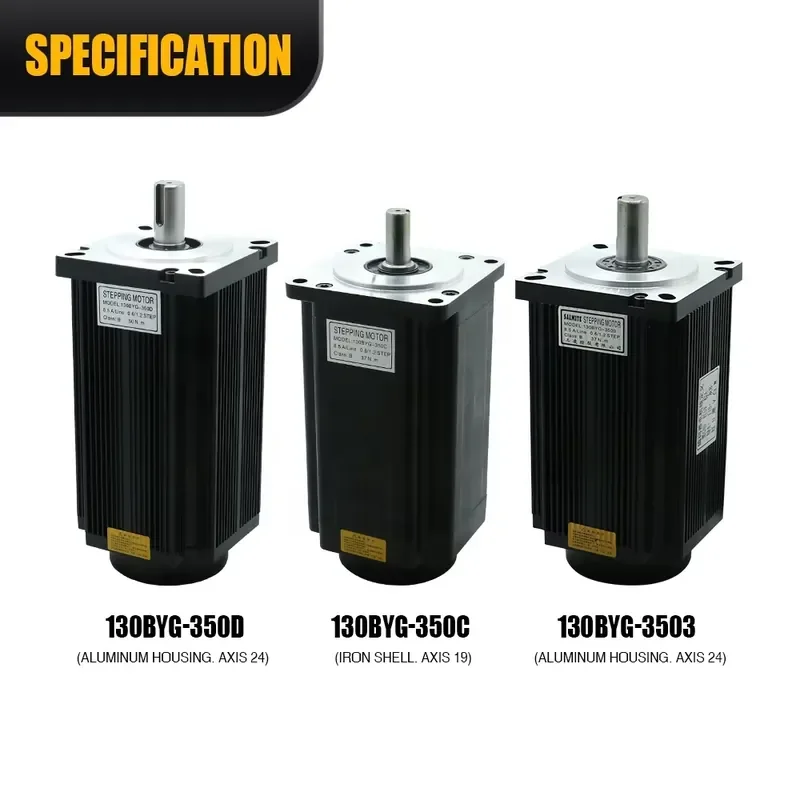 Фото Гибридный шаговый двигатель Nema 52 130BYG 50Нм 130BYG350A/B/C/D/E 3-фазный с драйвером DM3922 №2