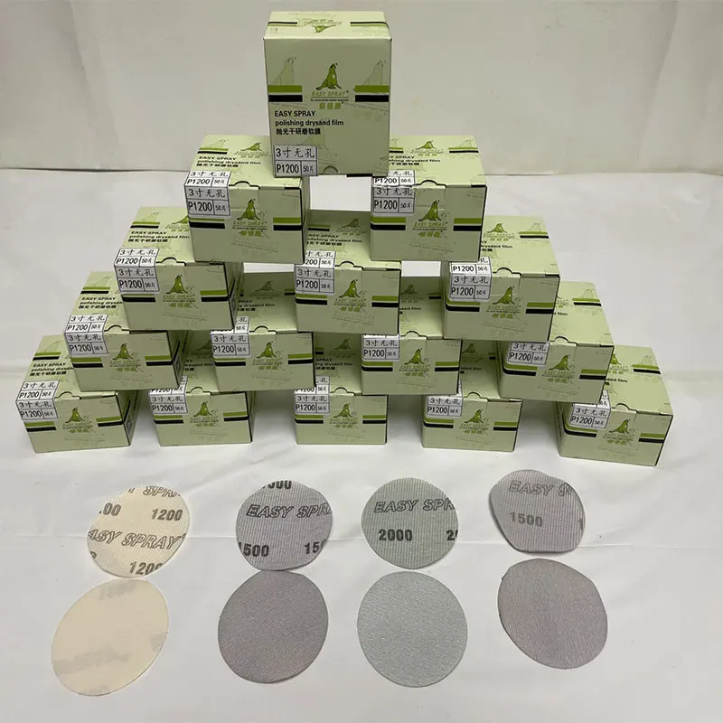 50PCS 5/6 Inch  Superfine Film Sanding Disc Soft Waterproof Sandpaper 1200 to 3000 Grits for Wet/Dry Automotive Paint Sanding