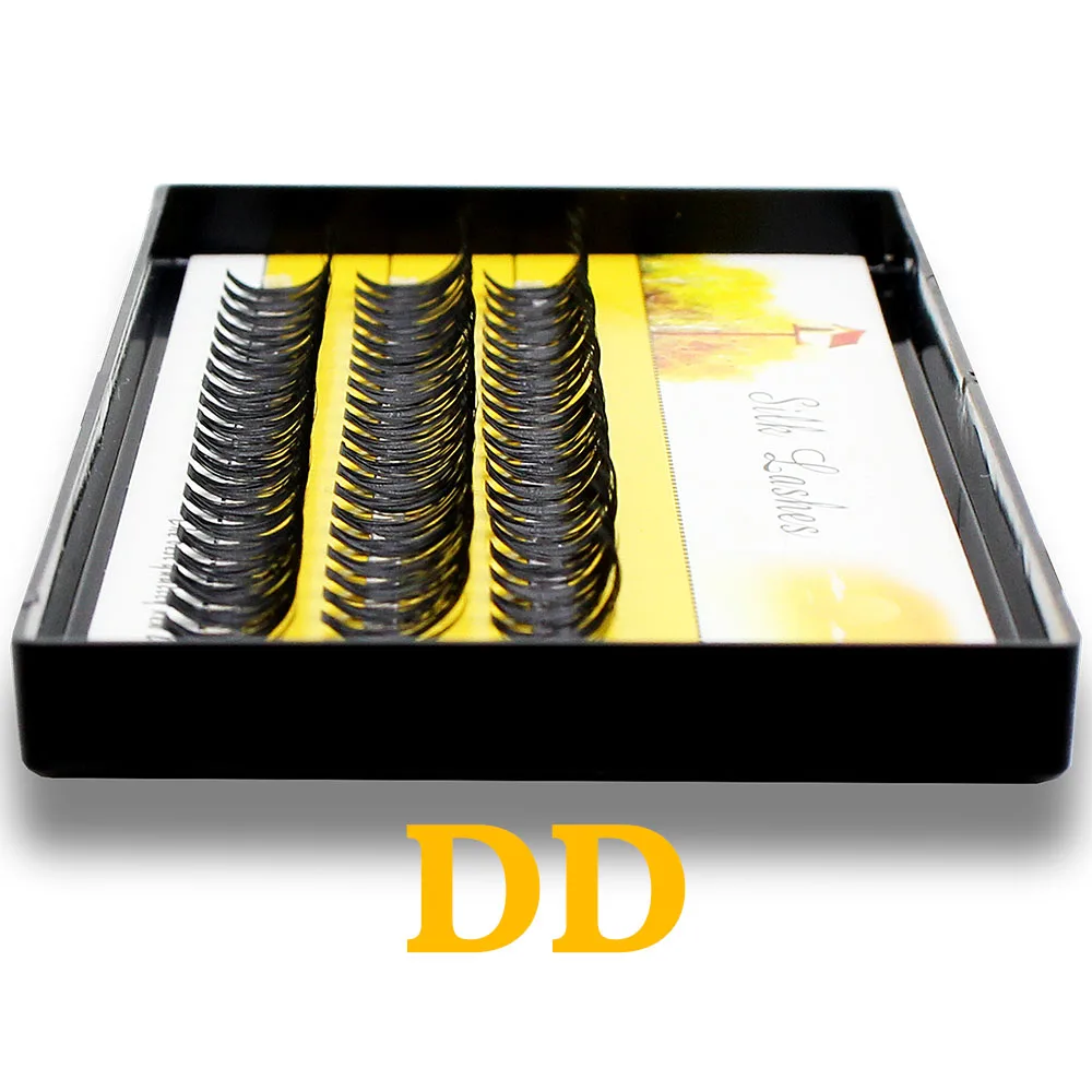 Оптовая продажа 20D/30D ресницы для наращивания натуральные длинные черные 3D