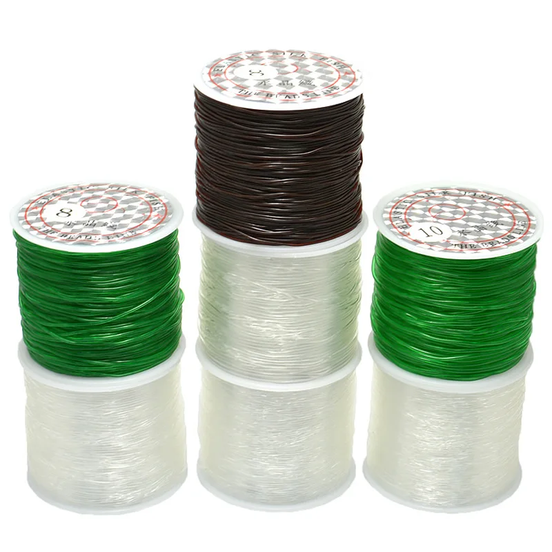 

70M/45M/35M/28M/Roll 0.6/0.8/1/1.2mm Elastic Cord Thread Jewelry Accessories Beading Line Strong Crystal String Cord DIY Necklac