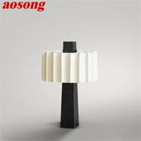 aosong contemporary table lamp led nordic design fashion desk light for home living room bedroom decor free shipping