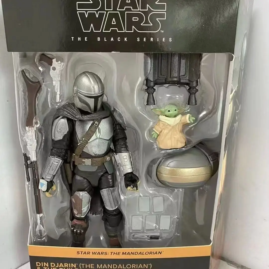 

Anime Star Wars Figure Din Djarin The Mandalorian And The Child Baby Yoda Action Figure Collection Model Doll Toy For Kid Gift