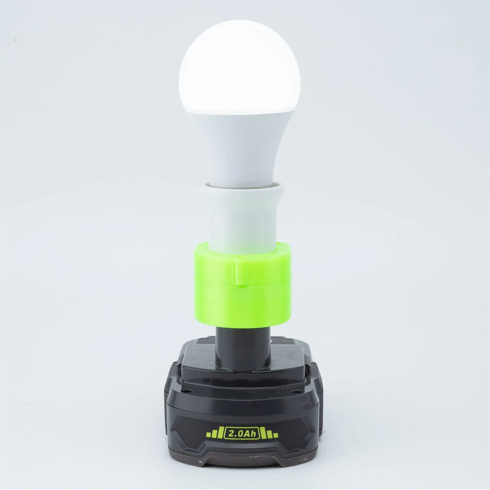 For Ryobi 18V Li-ion Battery New Cordless Portable E27 Bulb Lamp LED Light For Indoor And Outdoor Work Light