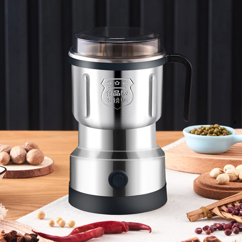 

Electric Coffee Bean Grinder,300W Powerful Spice Grinder, Stainless Steel Blade, Household Grinder for Herbs, Nuts, Grains