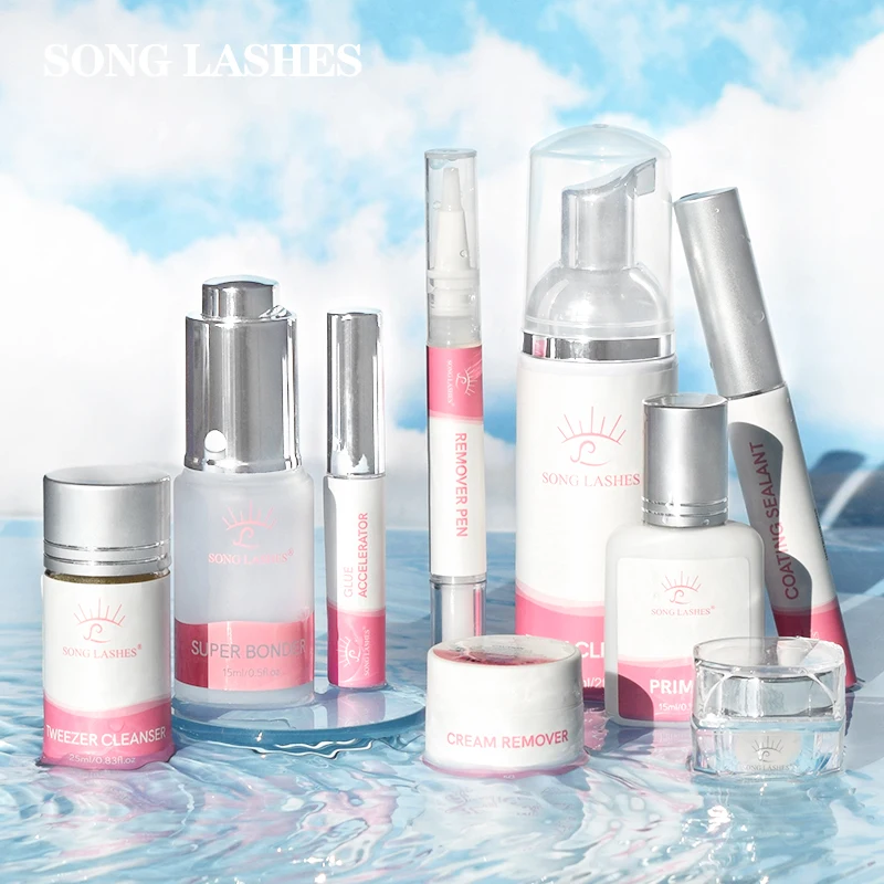 

SONG LASHES 9 Types Liquid Makeup Tools Multiple Choices Aftercare Beauty Lash Liquid For False Eyelashes