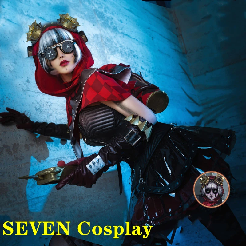 

SEVEN Cosplay In Stock Game Anime Identity Ⅴ Tracy Reznik Mechanic Cosplay Costume Mechanic Little Red Riding Hood