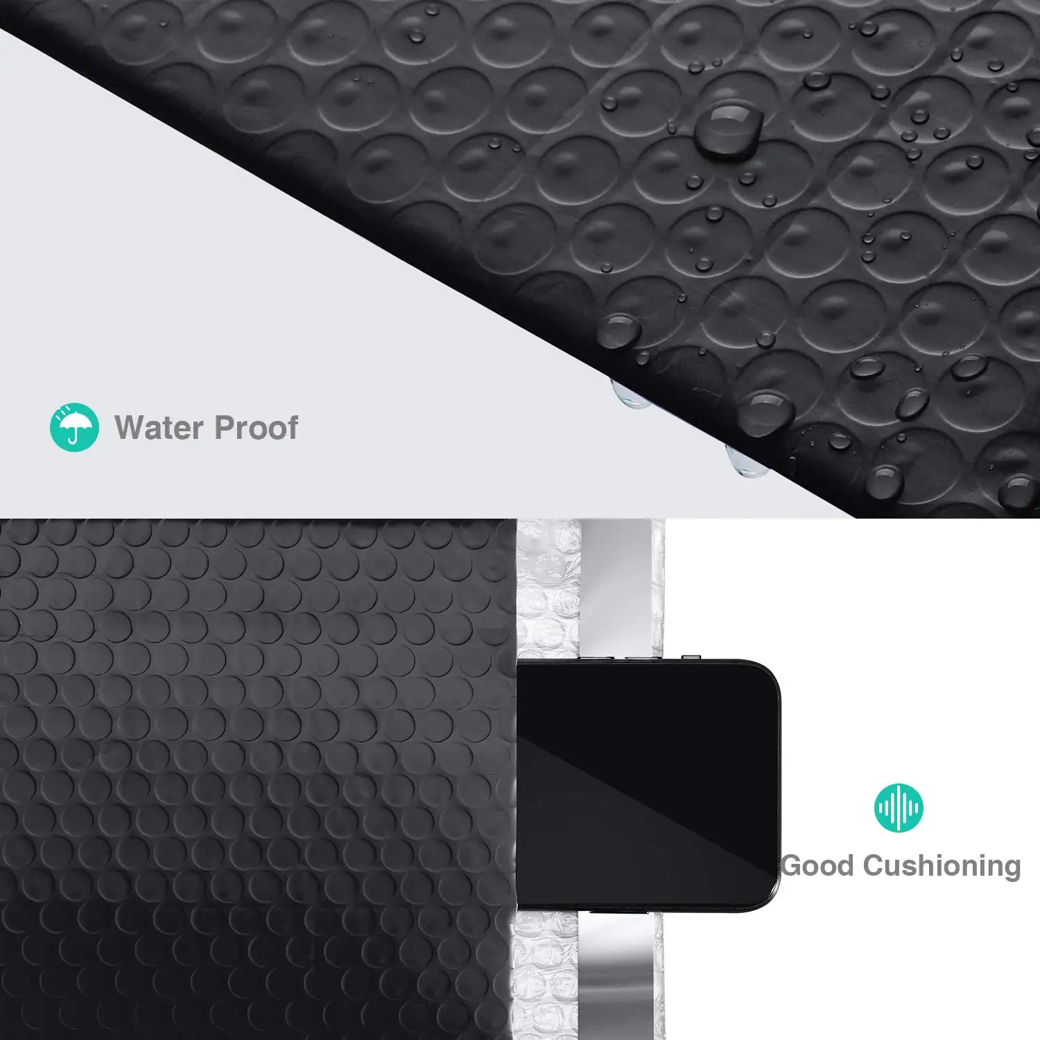 Рисунок 4 - черные конверты из пузырчатой пленки для доставки