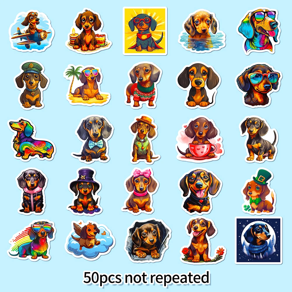 Рисунок 3 - 10/50Pcs мультфильм милый Dachshund