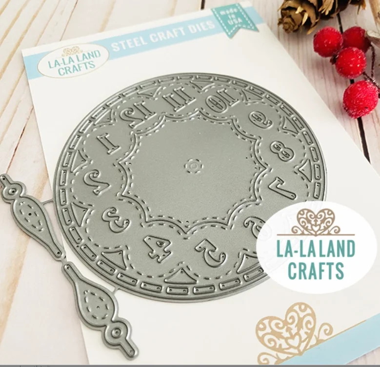 

Large Clock February 2023 Release Metal Cutting Dies Diy Scrapbooking Photo Album Decorative Embossing Papercard Crafts