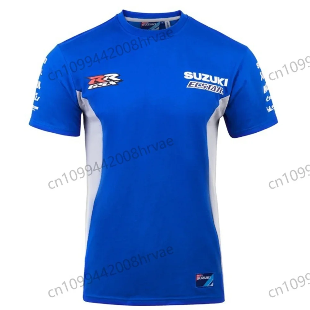 Новинка 2026, футболка SUZUKI ECSTAR RACING TEAM BIKE MOTOGP, летний мужской топ с короткими рукавами и круглым вырезом (art.: 3920d331caffb) - 3920d331caffb